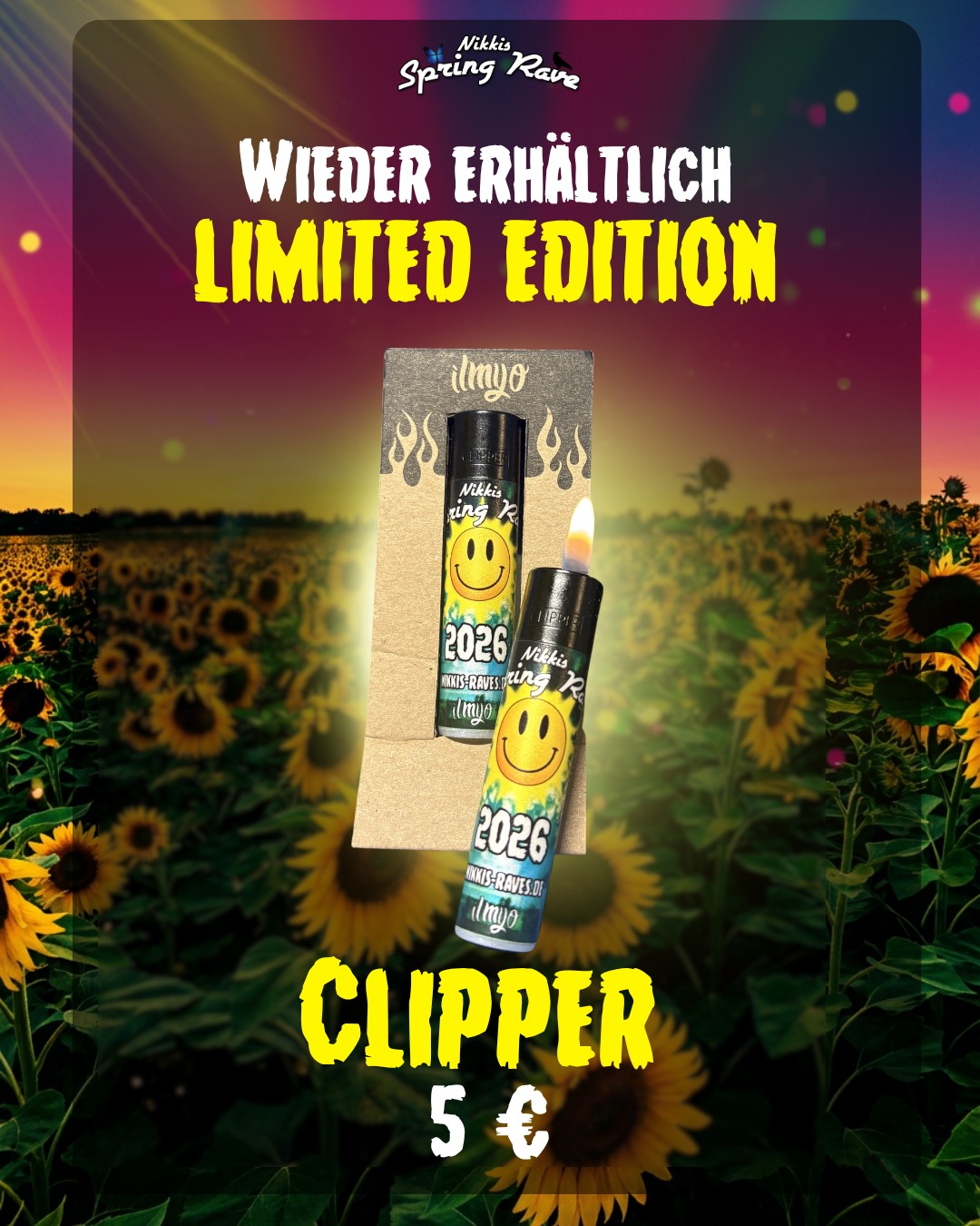 Die limitierten Spring Rave Clipper sind zurück 🪩🌸

Wer letztes Jahr einen bekommen hat, weiß, wie schnell die weg waren 👀🔥
Dieses Jahr könnt ihr sie euch wieder auf dem Spring Rave sichern.

Falls du noch kein Ticket hast 👇
🎟️👉 www.nikkis-raves.de

#NikkisSpringRave #SpringRave #LimitedClipper #RaveMerch #TechnoLiebe #SaarlandEvents #SaarlandNightlife #FestivalFeeling #RaveCommunity #FeiernImSaarland #Wadern #Merzig